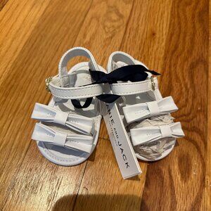 Janie and Jack Baby Girls Bow Sandals NWT